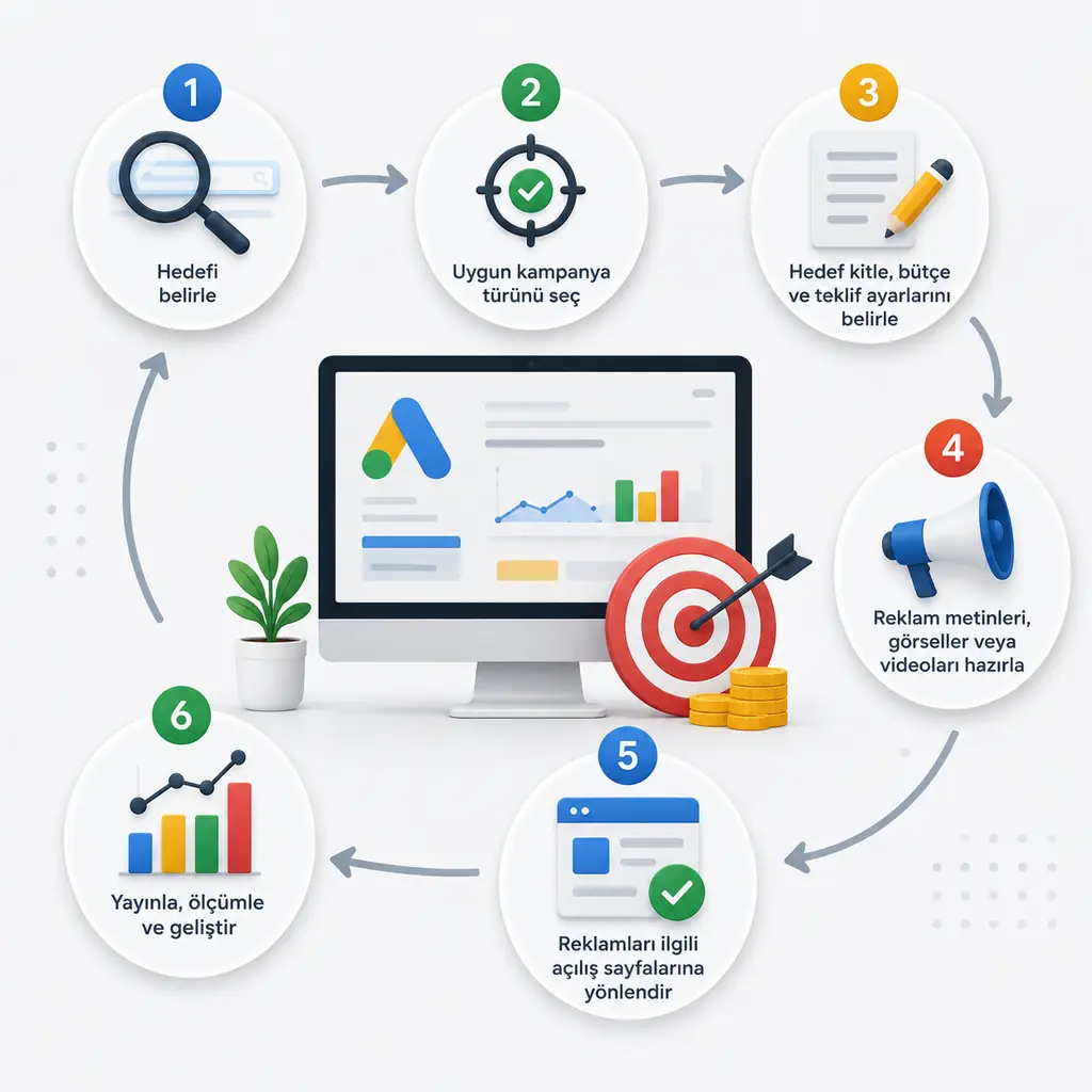 Google Ads'in çalışma mantığının detaylı anlatımı